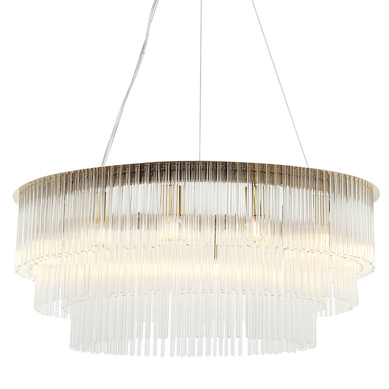 Люстра Harrison Chandelier gold 12 lamp Глянцевое золото Прозрачный Люстра Harrison Chandelier gold 12 lamp Глянцевое золото Прозрачный в Волгограде | Loft Concept