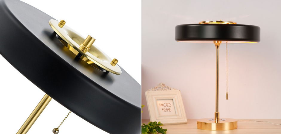 Настольная Bert Frank Revolve Table Lamp Black Настольная Bert Frank Revolve Table Lamp Black - Loft-Concept в Волгограде