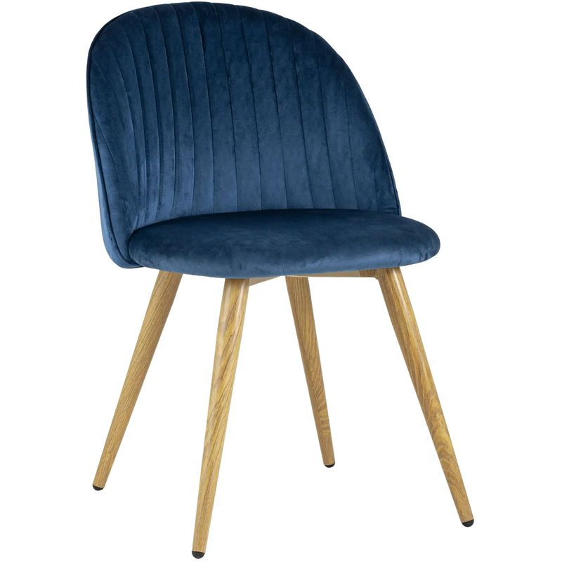 Стул Miruna Chair Синий Велюр Синий Древесина Стул Miruna Chair Синий Велюр Синий Древесина в Волгограде | Loft Concept