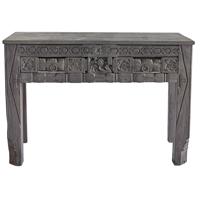 Консоль Sadhika Grey Mango Console Серый Консоль Sadhika Grey Mango Console Серый в Волгограде | Loft Concept