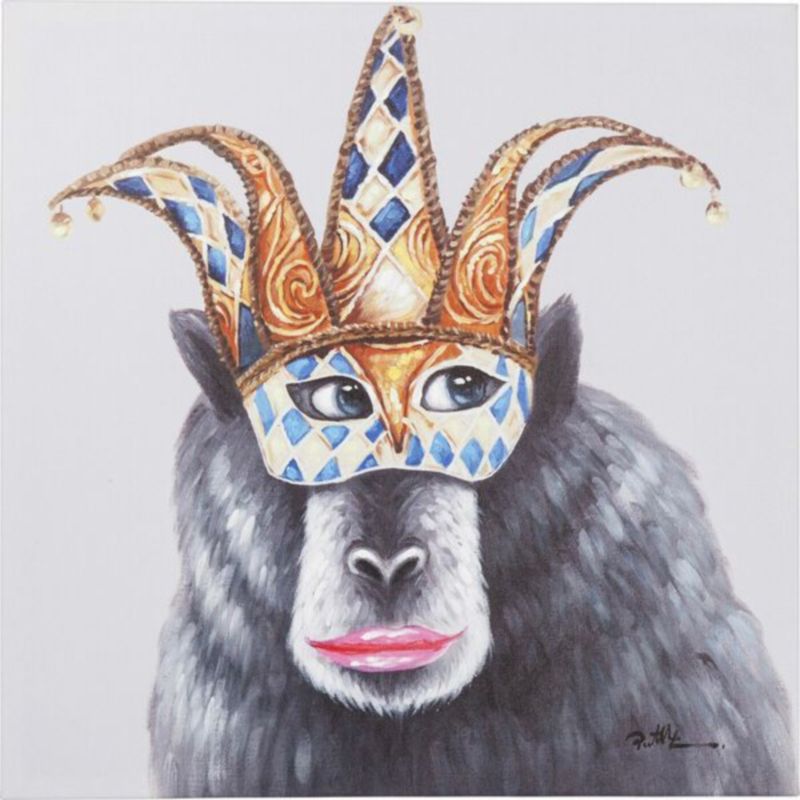 Постер The Masked Monkey Серый Постер The Masked Monkey Серый в Волгограде | Loft Concept