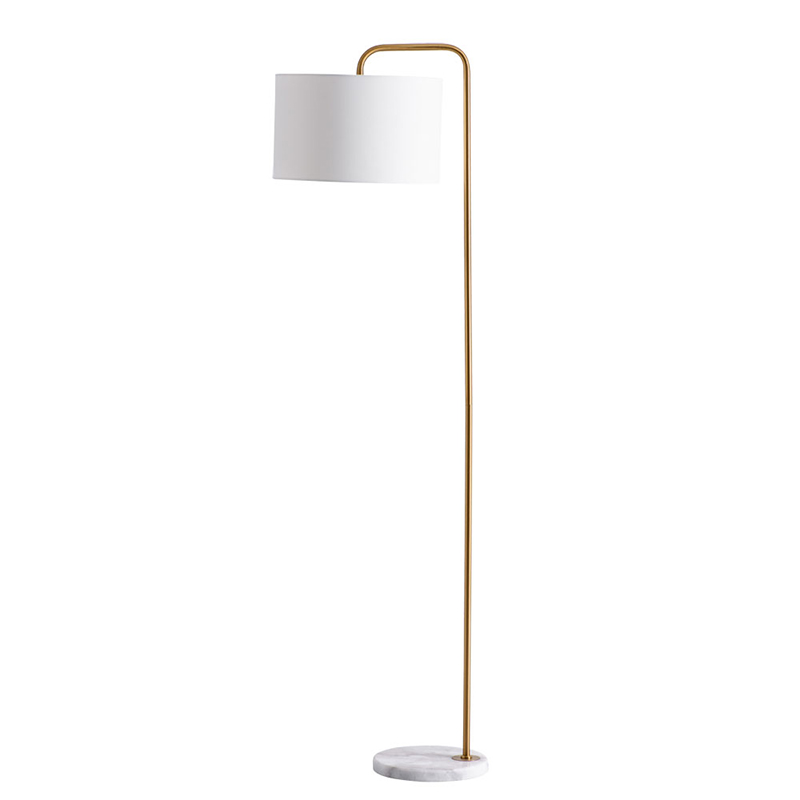 Торшер Randers Floor Lamp Белый Золотой Торшер Randers Floor Lamp Белый Золотой в Волгограде | Loft Concept
