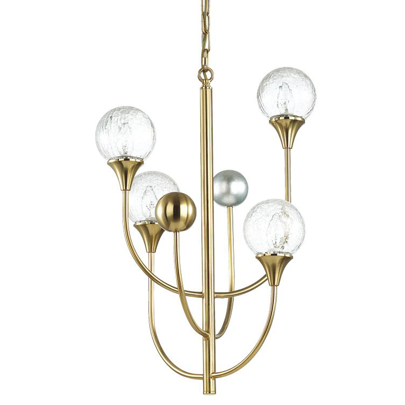 Люстра Benniga Chandelier 4 Золотой Прозрачный (Transparent) Люстра Benniga Chandelier 4 Золотой Прозрачный (Transparent) в Волгограде | Loft Concept