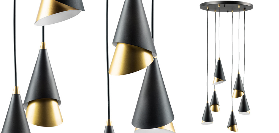 Люстра Lucio Black and Gold 6 Люстра Lucio Black and Gold 6 - Loft-Concept в Волгограде