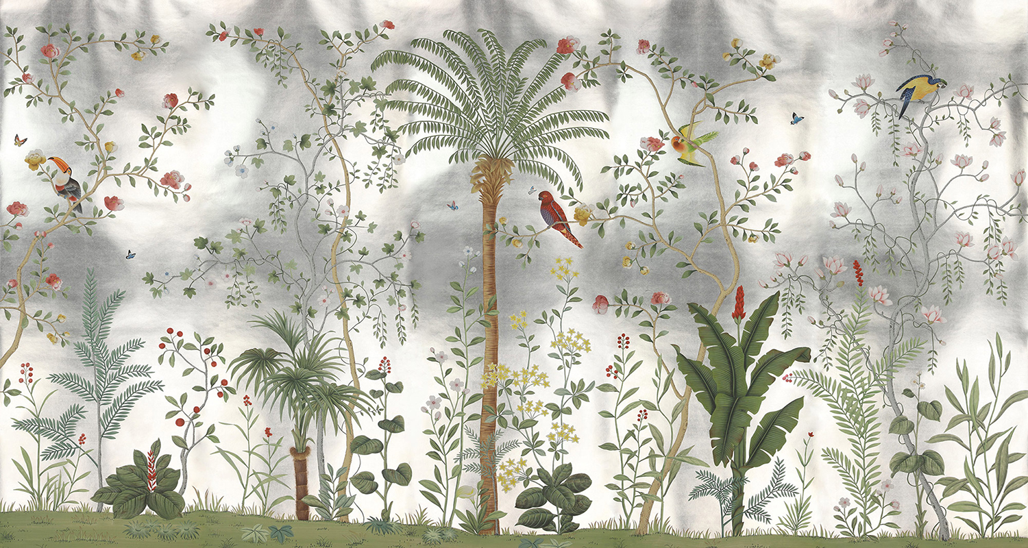 Обои ручная роспись Amazonia Tarnished Silver - фото