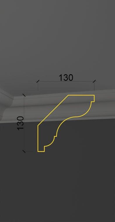 Гладкий карниз KT-13 в Волгограде