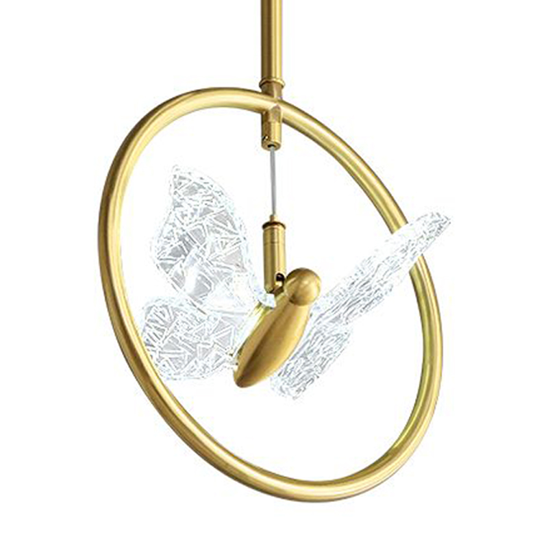 Светильник Butterfly Disk Pendant Lamp H Прозрачный Латунь Светильник Butterfly Disk Pendant Lamp H Прозрачный Латунь в Волгограде | Loft Concept