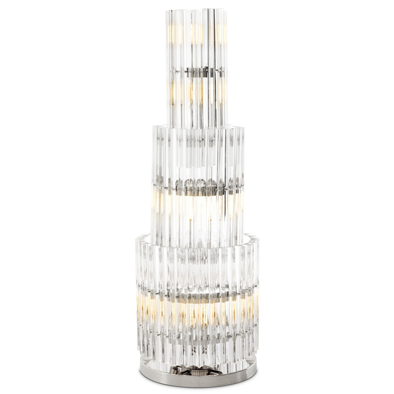 Настольная лампа Eichholtz Table Lamp Eldorado Никель Прозрачный Настольная лампа Eichholtz Table Lamp Eldorado Никель Прозрачный в Волгограде | Loft Concept