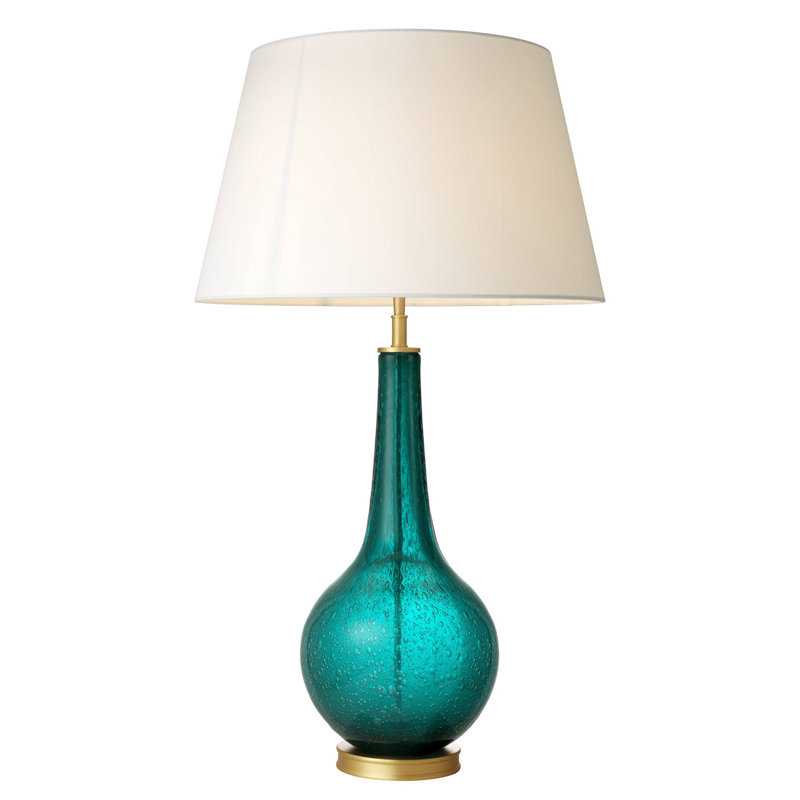 Настольная лампа Eichholtz Table Lamp Massaro Бирюзовый Латунь Белый Настольная лампа Eichholtz Table Lamp Massaro Бирюзовый Латунь Белый в Волгограде | Loft Concept