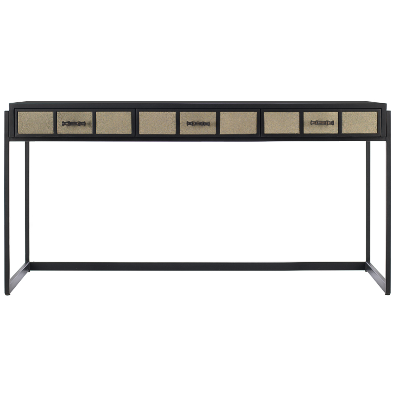 Рабочий стол Lavern Stingray Texture Desk Черный Бежевый Металлик винтаж Рабочий стол Lavern Stingray Texture Desk Черный Бежевый Металлик винтаж в Волгограде | Loft Concept