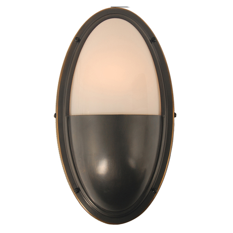 Бра Benita Loft Sconce black Черный Белое матовое стекло Бра Benita Loft Sconce black Черный Белое матовое стекло в Волгограде | Loft Concept