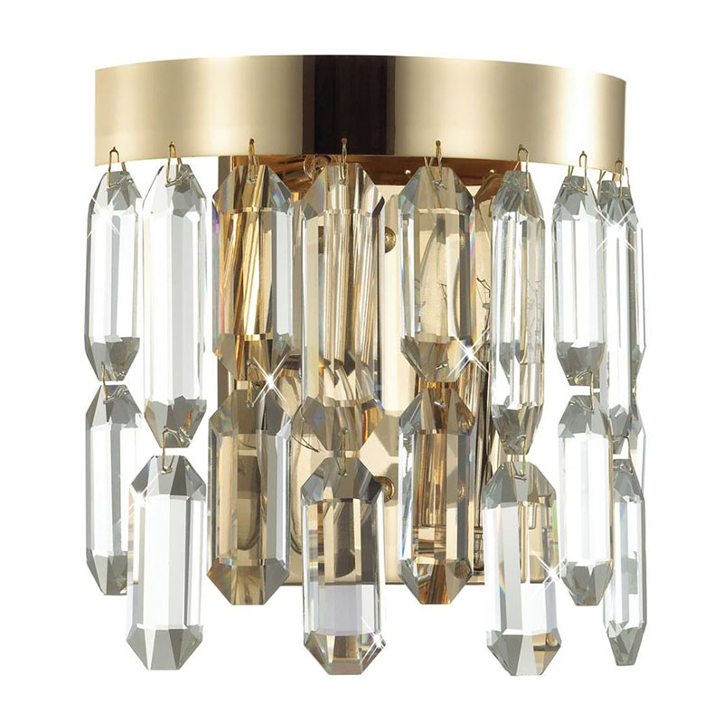 Бра Crystal Polyhedrons Wall Lamp Gold Глянцевое золото Прозрачное Стекло Бра Crystal Polyhedrons Wall Lamp Gold Глянцевое золото Прозрачное Стекло в Волгограде | Loft Concept