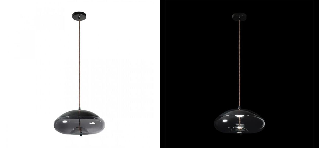 Подвесной светильник Brokis KNOT PC1037 Серое стекло - фото №1