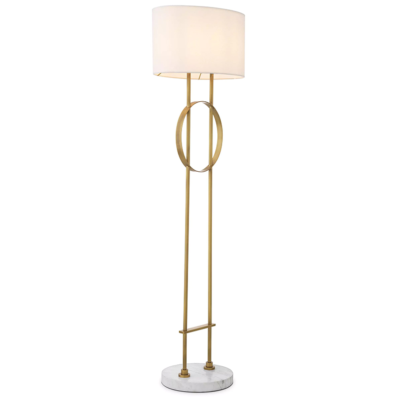Торшер Eichholtz Floor Lamp Kaiser Латунь Белый Мрамор Bianco Белый Торшер Eichholtz Floor Lamp Kaiser Латунь Белый Мрамор Bianco Белый в Волгограде | Loft Concept