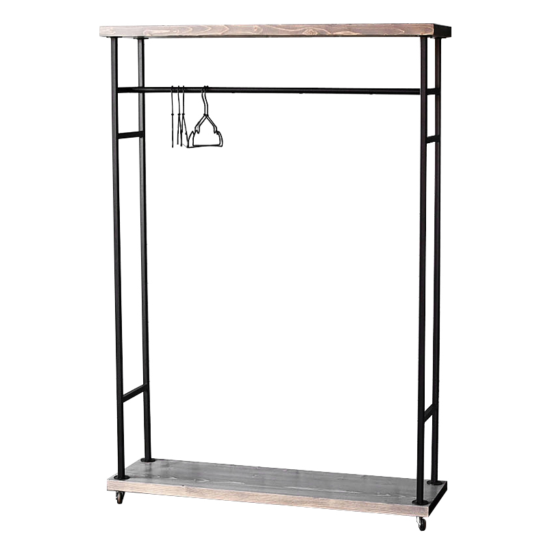 Напольная вешалка Rangel Industrial Floor Hanger Древесина Черный Напольная вешалка Rangel Industrial Floor Hanger Древесина Черный в Волгограде | Loft Concept