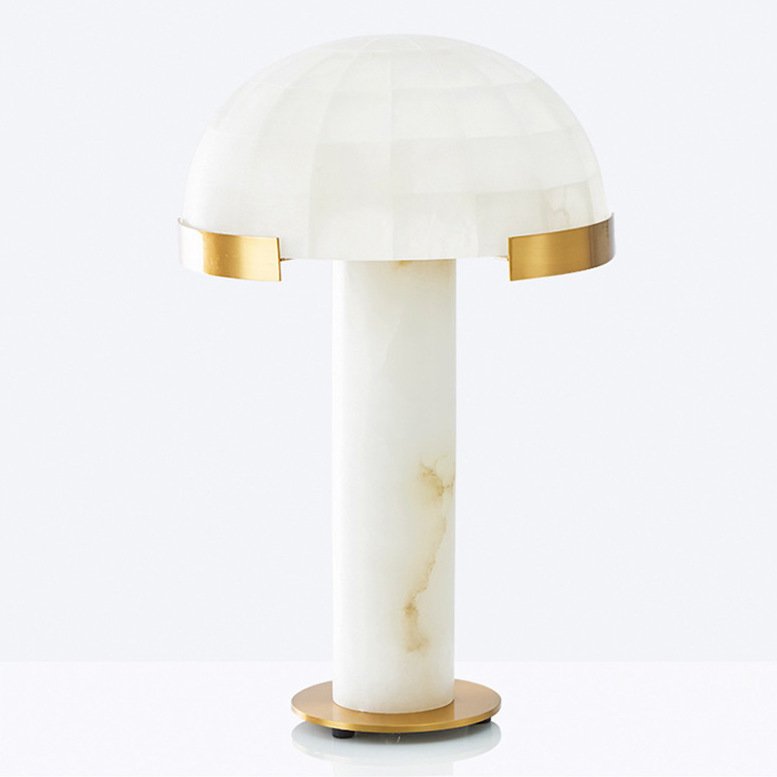 Настольная лампа Melange Lamp marble cubes Латунь Белый Настольная лампа Melange Lamp marble cubes Латунь Белый в Волгограде | Loft Concept