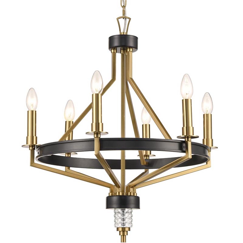 Люстра Fainela Chandelier Латунь Черный Люстра Fainela Chandelier Латунь Черный в Волгограде | Loft Concept