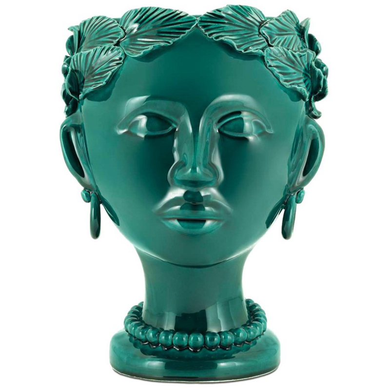 Ваза Vase Selva Mono Copper Green Изумрудный Ваза Vase Selva Mono Copper Green Изумрудный в Волгограде | Loft Concept