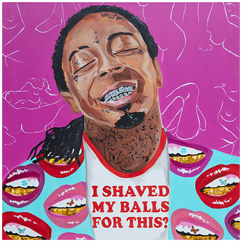 Картина Lil Wayne "I Shaved My Balls for This?" Мульти в Волгограде | Loft Concept 