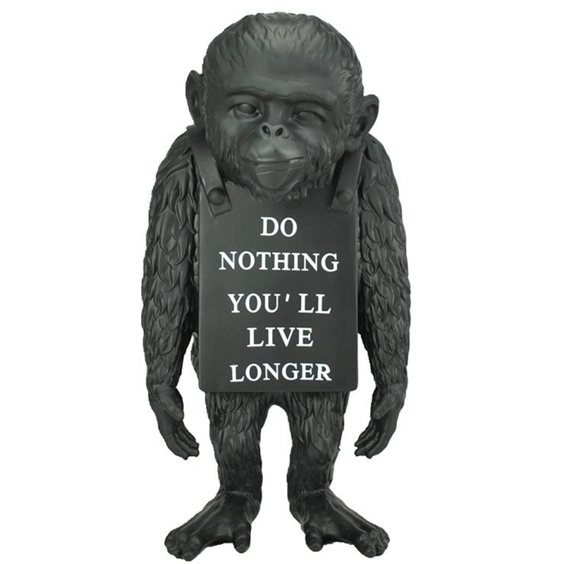 Статуэтка Banksy Lying Monkey Black Черный Статуэтка Banksy Lying Monkey Black Черный в Волгограде | Loft Concept