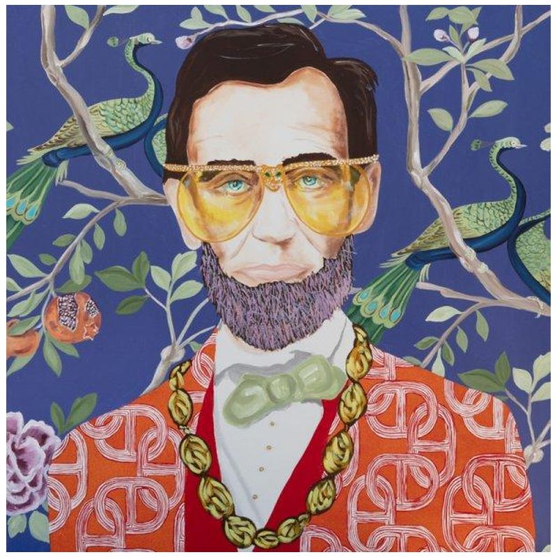 Картина Abe with Donkey Rope and Hermès Jacket Мульти Картина Abe with Donkey Rope and Hermès Jacket Мульти в Волгограде | Loft Concept