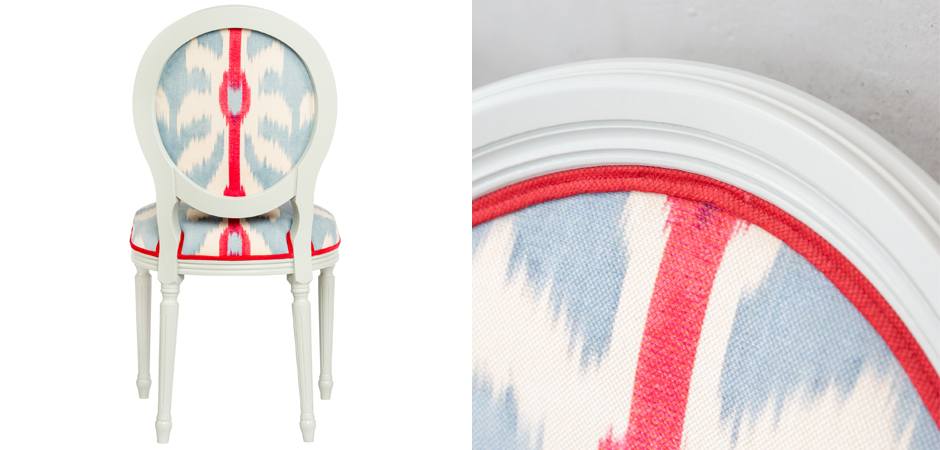 Стул Ikat Pattern с белым основанием Стул Ikat Pattern с белым основанием - Loft-Concept в Волгограде