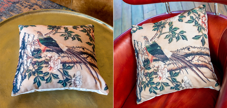 Декоративная подушка Beige and Green Chinoiserie 3 - Loft-Concept в Волгограде