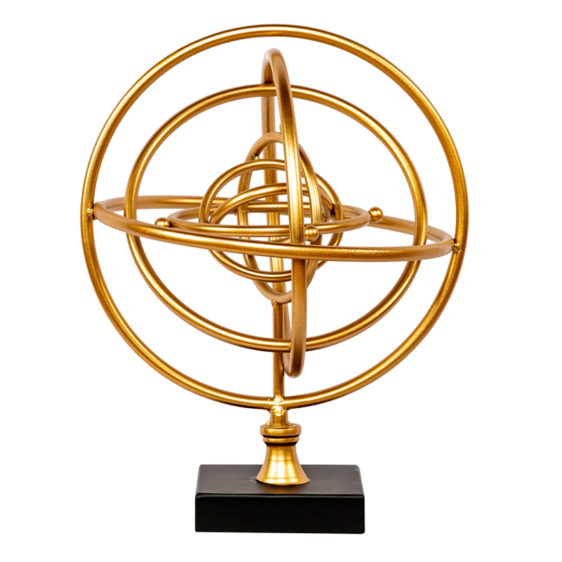 Статуэтка Sphere Sundial gold Черный Золотой Статуэтка Sphere Sundial gold Черный Золотой в Волгограде | Loft Concept