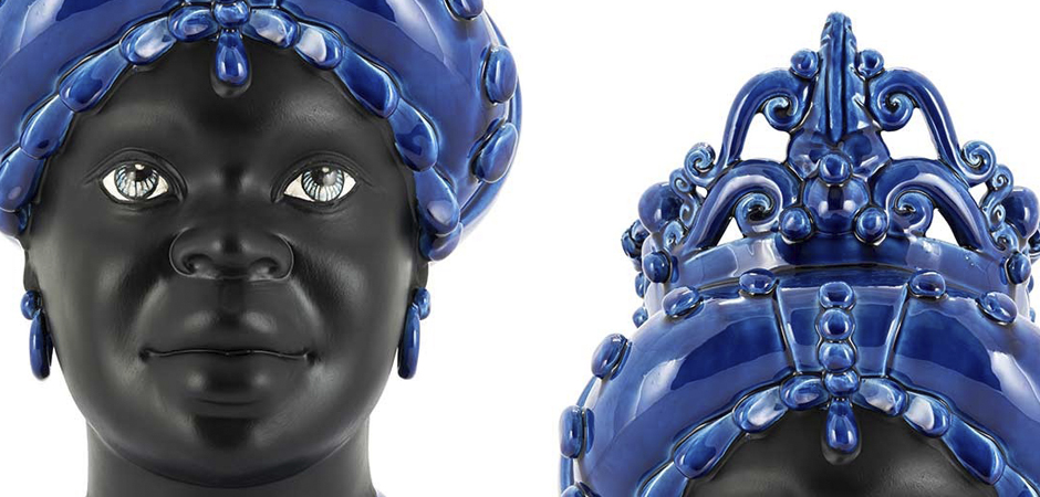 Ваза VASE MORO LADY MED. MAT Blue Ваза VASE MORO LADY MED. MAT Blue - Loft-Concept в Волгограде