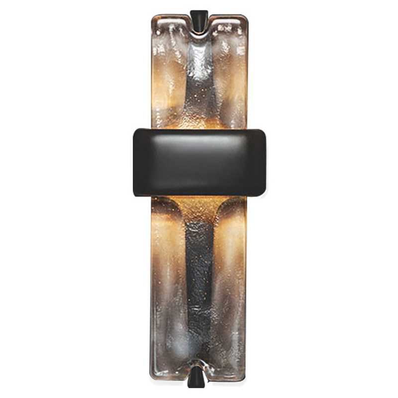 Настенный светодиодный светильник Rhyme Wall Lamp Черный Прозрачное Стекло Настенный светодиодный светильник Rhyme Wall Lamp Черный Прозрачное Стекло в Волгограде | Loft Concept