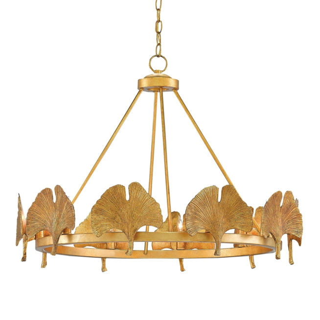 Люстра CURREY AND COMPANY GIN KYO CHANDELIER Золотой Люстра CURREY AND COMPANY GIN KYO CHANDELIER Золотой в Волгограде | Loft Concept