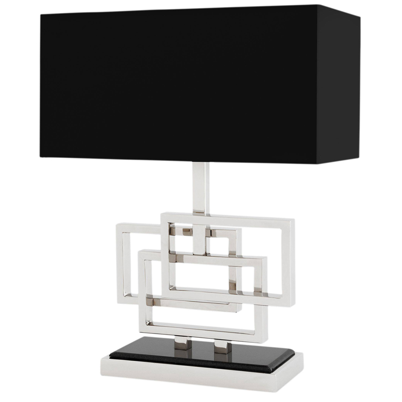 Настольная лампа Eichholtz Table Lamp Windolf Nickel Никель Черный Настольная лампа Eichholtz Table Lamp Windolf Nickel Никель Черный в Волгограде | Loft Concept