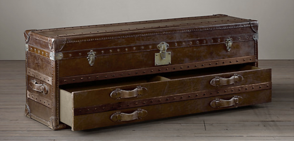 Restoration Hardware Mayfair Steamer Trunk Low Chest Restoration Hardware Mayfair Steamer Trunk Low Chest - Loft-Concept в Волгограде
