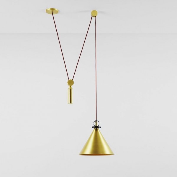 Подвесной светильник Shape up Pendant Cone Brass Латунь Подвесной светильник Shape up Pendant Cone Brass Латунь в Волгограде | Loft Concept