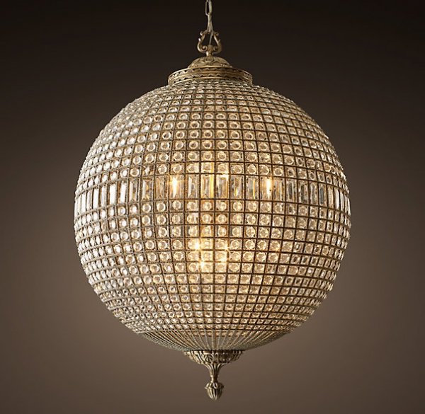 Люстра RH 19th c. Casbah Crystal Pendant 90 Темная бронза винтаж Люстра RH 19th c. Casbah Crystal Pendant 90 Темная бронза винтаж в Волгограде | Loft Concept