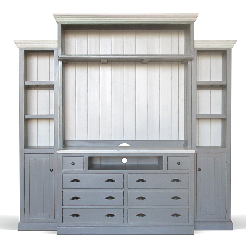 Шкаф-стеллаж Sandro Provence HARMONIE Weathered Grey Серый Шкаф-стеллаж Sandro Provence HARMONIE Weathered Grey Серый в Волгограде | Loft Concept
