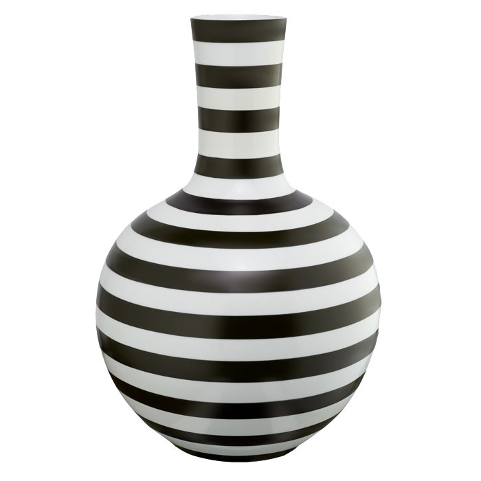 Ваза Black and White Stripe Черно-белый Ваза Black and White Stripe Черно-белый в Волгограде | Loft Concept