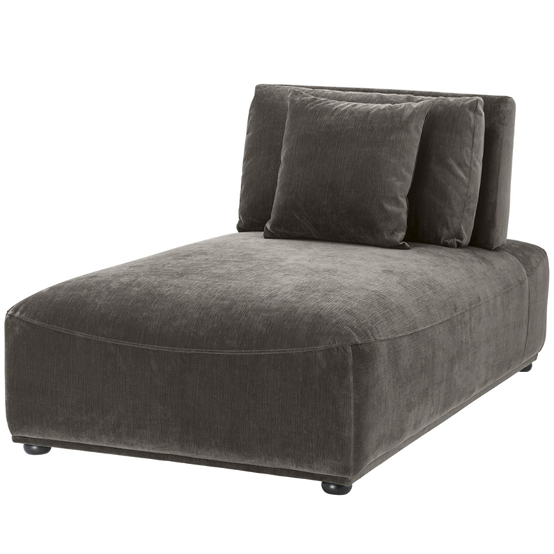 Кресло Eichholtz Chaise Longue Mondial Granite grey Серый Черный Кресло Eichholtz Chaise Longue Mondial Granite grey Серый Черный в Волгограде | Loft Concept