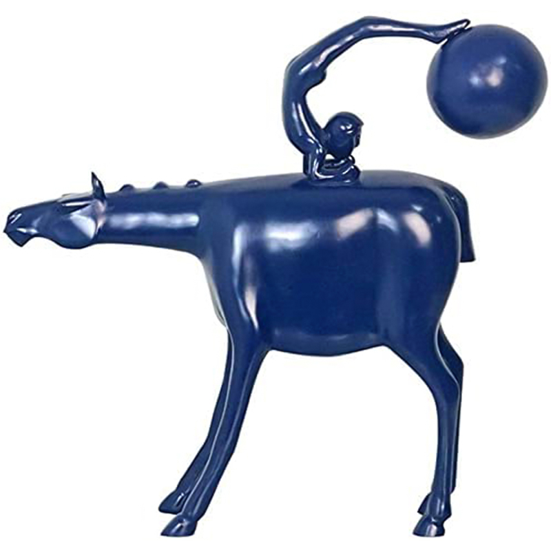 Статуэтка Acrobat on Horseback Statuette Синий Статуэтка Acrobat on Horseback Statuette Синий в Волгограде | Loft Concept
