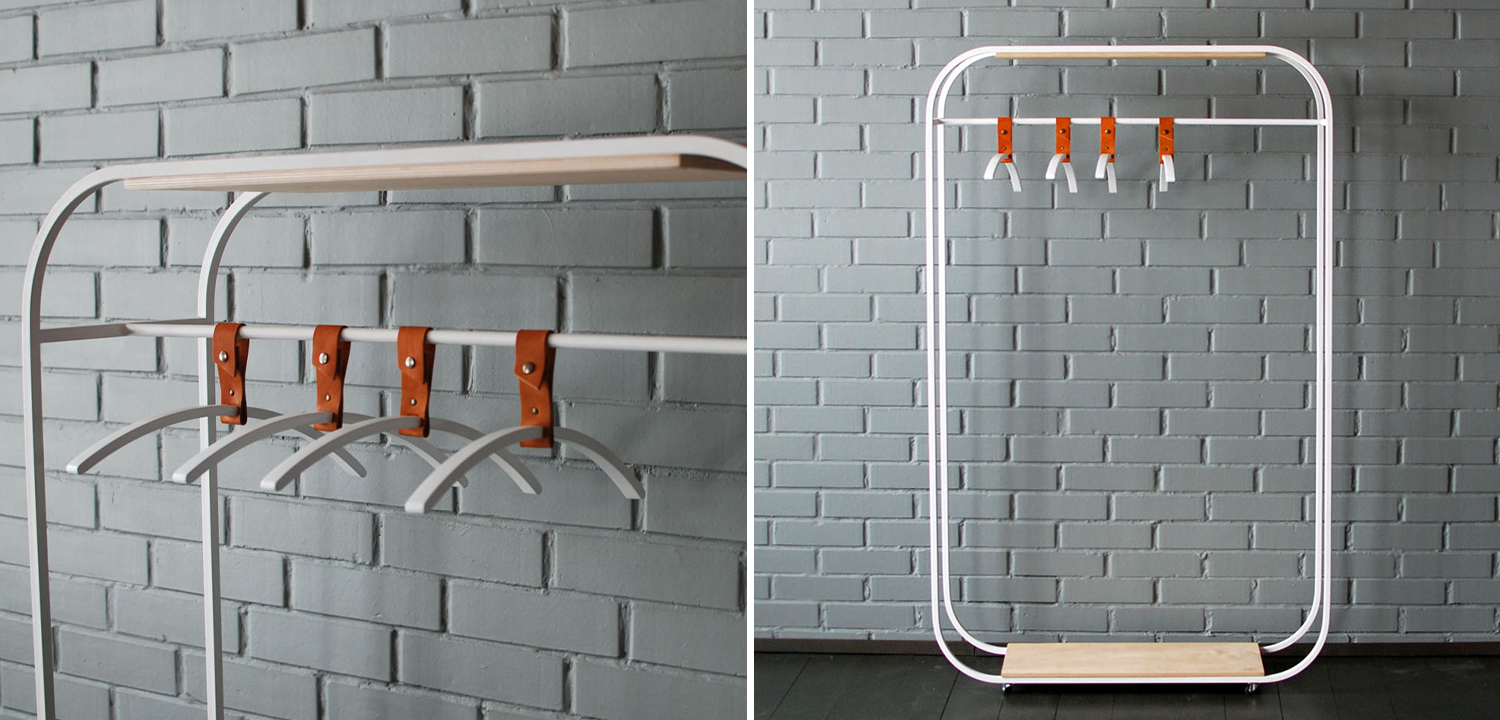 Рейл Austen Industrial Metal Rust Clothes Rail - фото