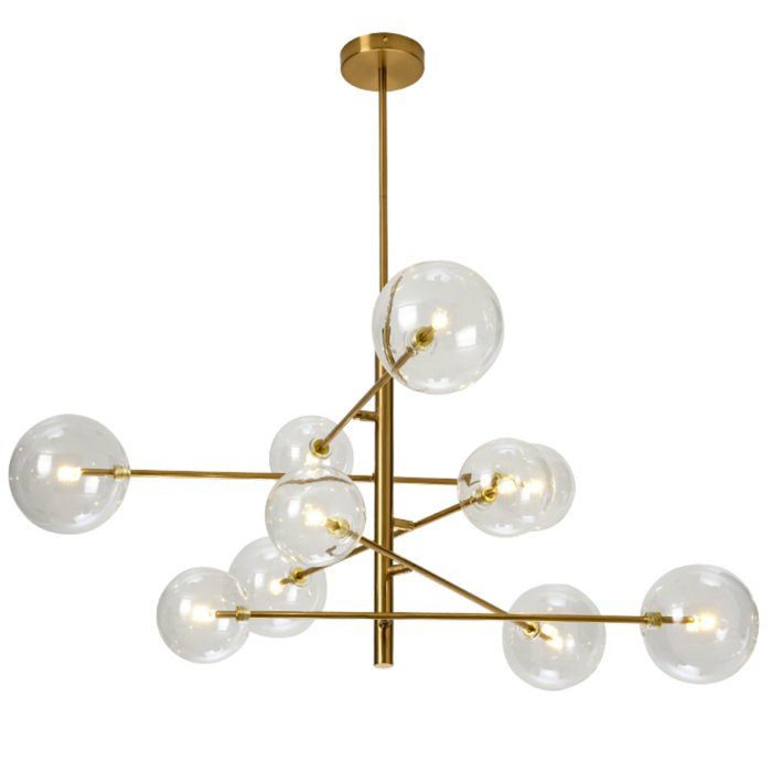 Люстра Bolle hanging lamp диаметр 100 см Латунь Античная полированная Прозрачное Стекло Люстра Bolle hanging lamp диаметр 100 см Латунь Античная полированная Прозрачное Стекло в Волгограде | Loft Concept
