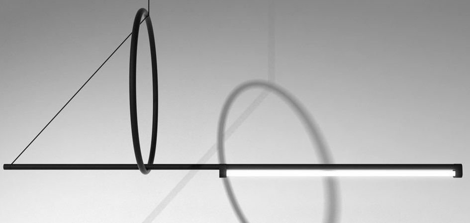 Люстра Suspension Cercle Et Trait – Graphite Satine Люстра Suspension Cercle Et Trait – Graphite Satine - Loft-Concept в Волгограде