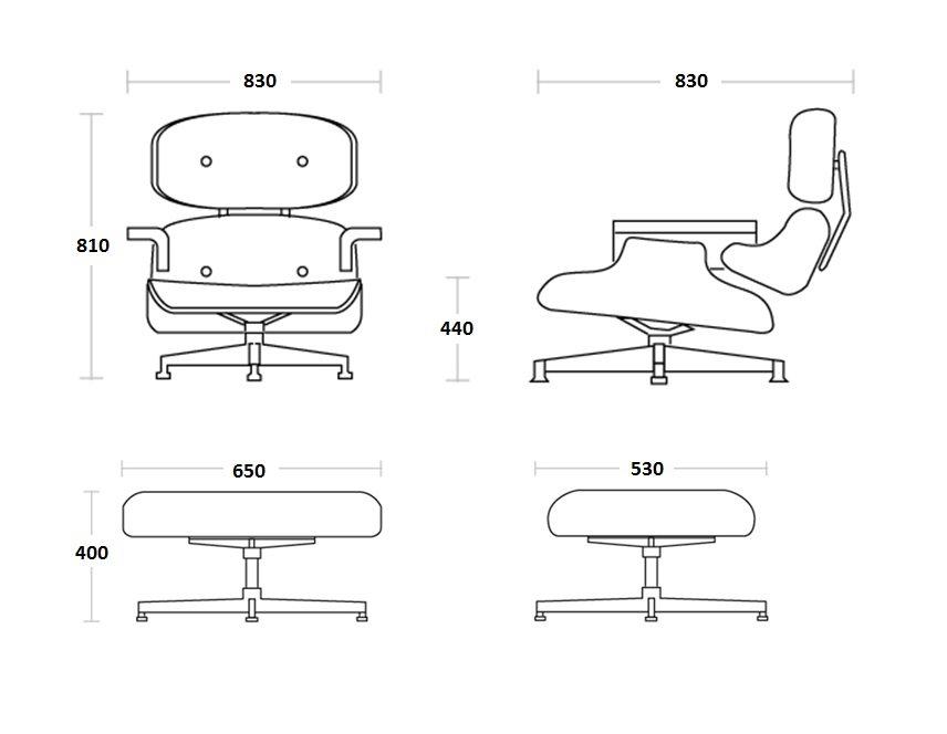 Кресло Eames Lounge Chair & Ottoman Кресло Eames Lounge Chair & Ottoman в Волгограде
