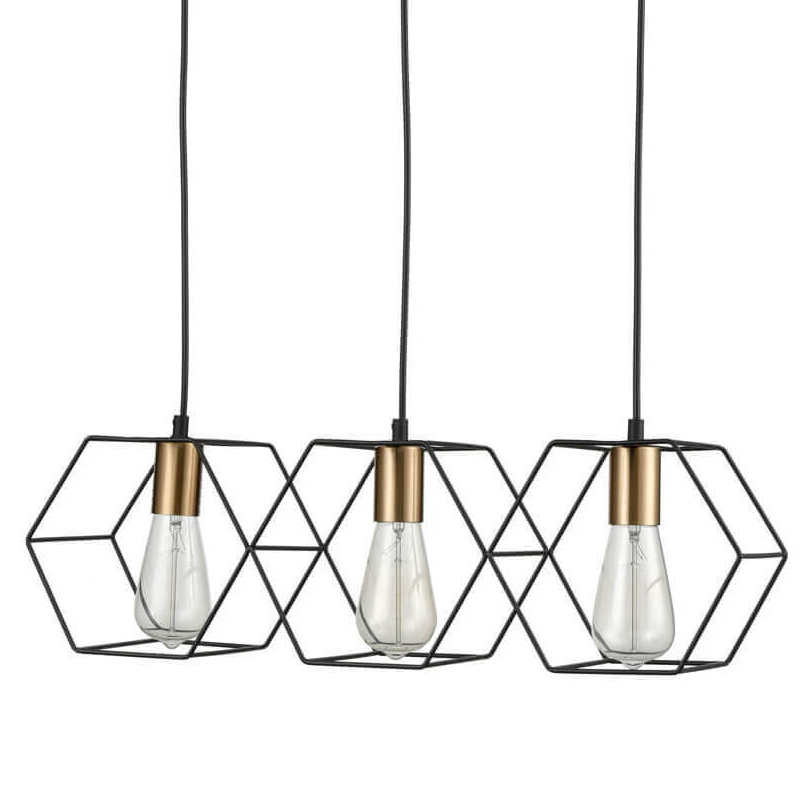 Люстра Loft Wire Cage Pendant 3 Черный Люстра Loft Wire Cage Pendant 3 Черный в Волгограде | Loft Concept