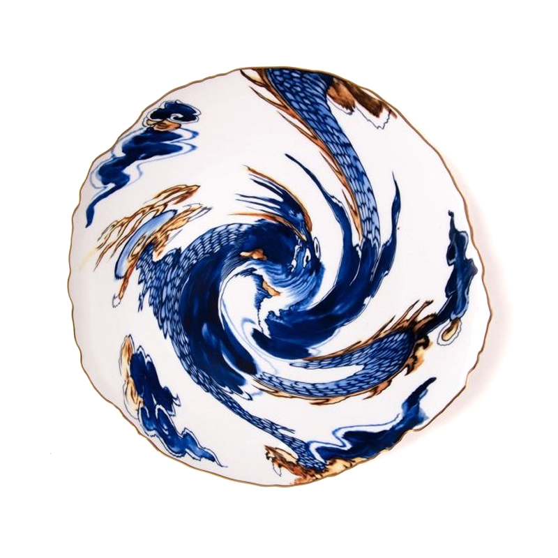 Тарелка Seletti Imari Dragon Белый Синий Тарелка Seletti Imari Dragon Белый Синий в Волгограде | Loft Concept