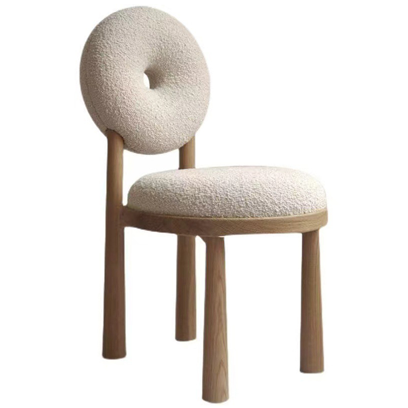 Стул Bagel Boucle Chair Бежевый Древесина Стул Bagel Boucle Chair Бежевый Древесина в Волгограде | Loft Concept