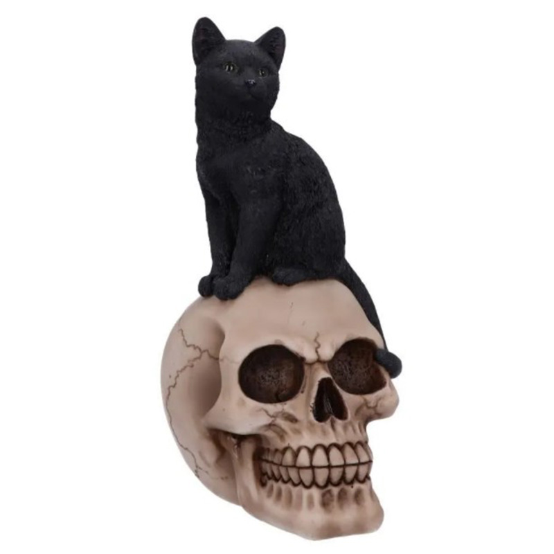 Статуэтка Skull Black Cat Черный Статуэтка Skull Black Cat Черный в Волгограде | Loft Concept
