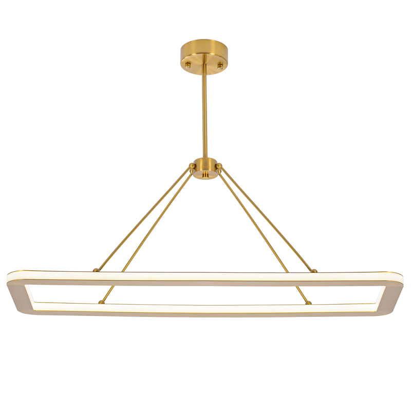 Подвесной светильник HALO RECTANGLE PENDANT Золотой Подвесной светильник HALO RECTANGLE PENDANT Золотой в Волгограде | Loft Concept