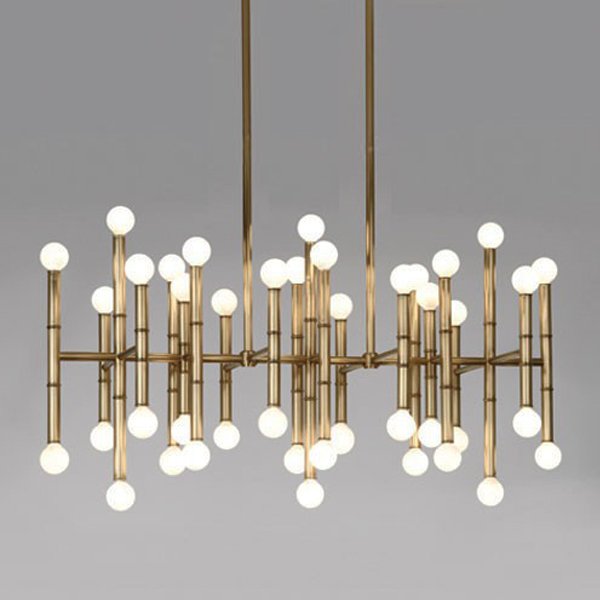 Люстра Meurice Rectangular Chandelier Jonathan Adler Черный Золотой Серебряный Люстра Meurice Rectangular Chandelier Jonathan Adler Черный Золотой Серебряный в Волгограде | Loft Concept