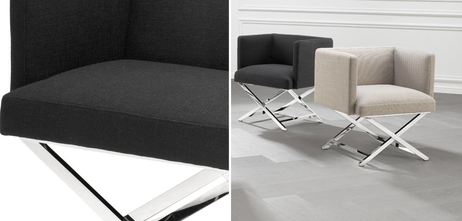 Кресло Eichholtz Chair Dawson Black Кресло Eichholtz Chair Dawson Black - Loft-Concept в Волгограде